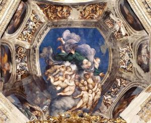 God the Father with Angels by (Giovanni Antonio de' Sacchis) Pordenone