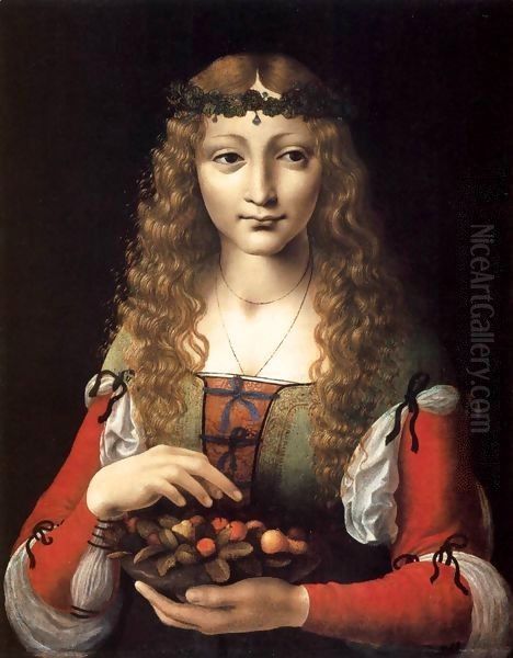 Girl with Cherries - view 1