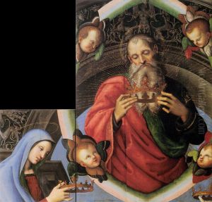 God the Father and the Virgin Mary (fragments of the Baronci Altarpiece) by Raphael