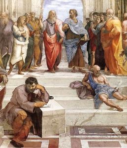 The School of Athens (detail) 2 by Raphael