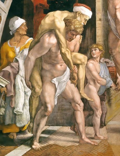 The Fire in the Borgo (detail) 3 - view 1