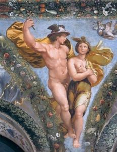 Mercury Brings Psyche up to Olympus by Raphael