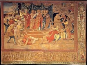 Death of Ananias by Raphael