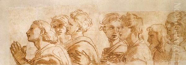 Study of the Apostles for Handing-over the Keys (fragment) - view 1