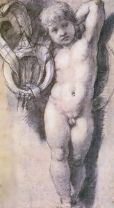 Putto with Medici Symbols by Raphael