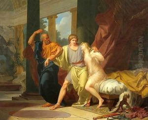 Socrates Dragging Alcibiades from the Embrace of Aspasia by Jean-Baptiste Regnault