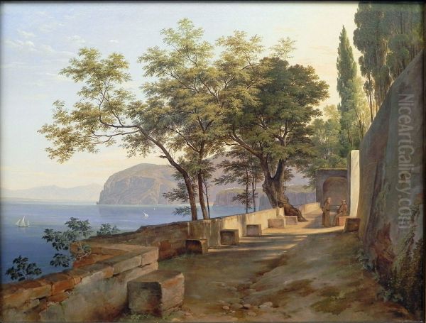 Terrace of the Capucin Priory in Sorrento - view 1