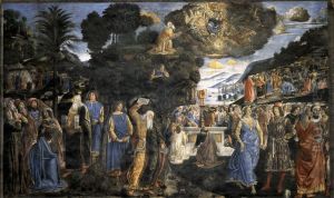 Tables of the Law with the Golden Calf by Cosimo Rosselli