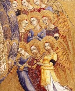 Assumption of the Virgin (detail) 2 by Sano Di Pietro