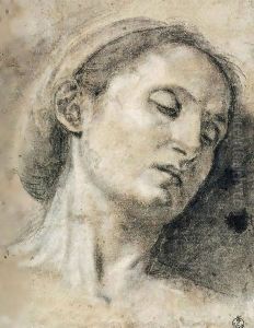 Head of a Woman with Eyes Closed by Giovanni Girolamo Savoldo