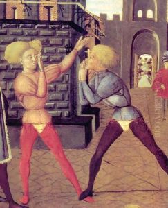 Game of Civettino (detail) by Giovanni di ser Giovanni Guidi (see Scheggia)