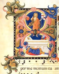 Gradual (Volume 2, folio 1v) by Don Simone Camaldolese