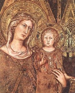 Maest (detail) 2 by Simone Martini
