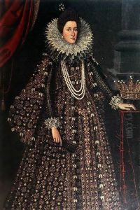 Portrait of Maria Maddalena of Austria by Tiberio di Tito