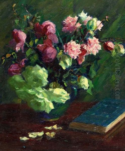 Floral Still Life with Book - view 1