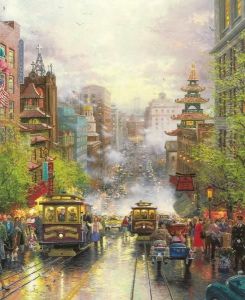 San Francisco, A View Down California Street from