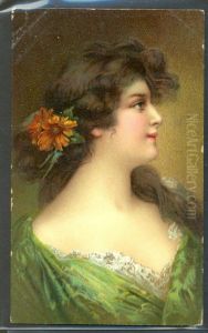 Beautiful Lady Red Flower In Hair Beautiful Lady Red Flower In Hair