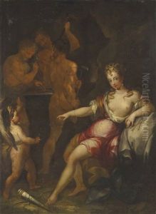 Venus And Cupid In Vulcan's Forge
