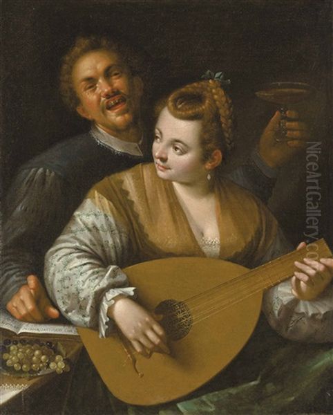 Donna Venusta' With A Portrait Of The Artist - view 1