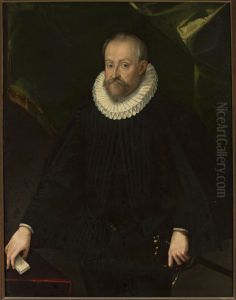 Portrait Of A Man by Hans Von Aachen