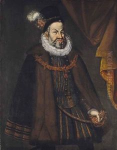 Portrait De L'empereur Rodolphe Ii De Habsbourg by Hans Von Aachen