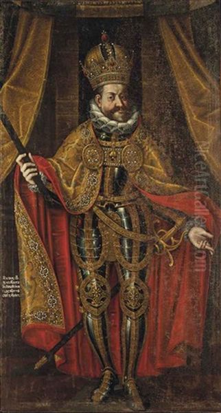 Portrait Of Rudolf Ii, Holy Roman Emperor, King Of Hungary And Croatia, King Of Bohemia And Archduke Of Austria (1552-1612)fleece - view 1