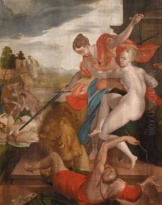 Triumph Der Justitia (alte Pinakothek, Munchen) by Hans Von Aachen