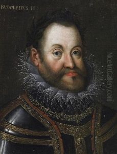 Portrat Kaiser Rudolph Ii Mit Lorbeerkranz