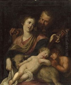 Die Hl. Familie Mit Dem Johannesknaben Die Hl. Familie Mit Dem Johannesknaben