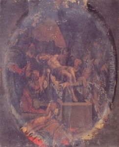The Entombment Of Christ by Hans Von Aachen