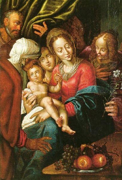 The Holy Family With Saint Anne And Atendant Angels - view 1
