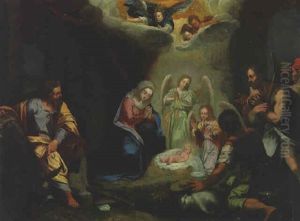The Adoration Of The Shepherds by Hans Von Aachen