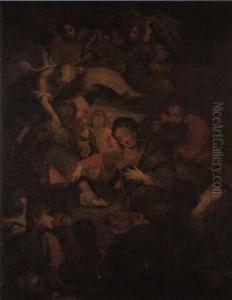 The Adoration Of The Shepherds by Hans Von Aachen