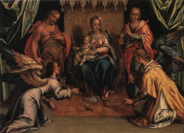 The Madonna And Child With Angels And Sts. John The Baptist And Evangelist - view 1