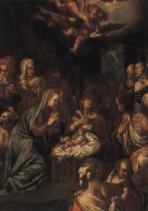 The Adoration Of The Shepherds by Hans Von Aachen