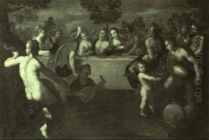 G"ttermahl by Hans Von Aachen