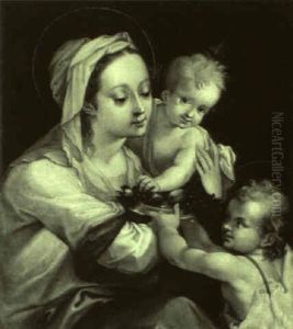 Madonna Mit Kind Und Dem Johannesknaben by Hans Von Aachen