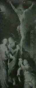 Sorgende Kvinder Ved Kristi Kors by Hans Von Aachen