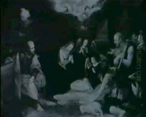 The Adoration Of The Shepherds by Hans Von Aachen
