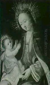 The Madonna And Christ In Glory by Hans Von Aachen