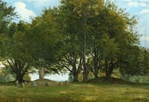 Forest Scene With Stone Circle - view 1