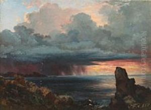 Coastal Scenery At Kullen, Sweden by Carl Frederik Peder Aagaard