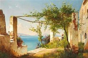 View From The Amalfi Coast In Italy