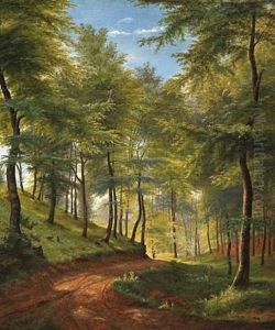 Spring Day In A Beech Forest by Carl Frederik Peder Aagaard