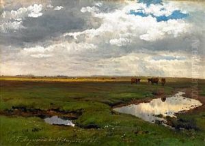 Cows In The Field by Carl Frederik Peder Aagaard