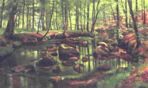 Skovparti Med Alob by Carl Frederik Peder Aagaard