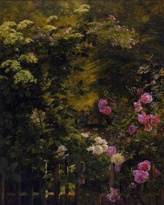 The Rose Garden by Carl Frederik Peder Aagaard