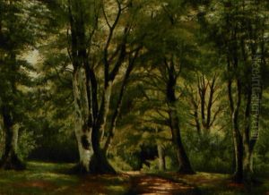 Gron Forarsskov by Carl Frederik Peder Aagaard