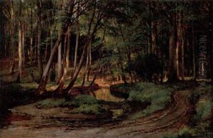 Solbelyst Skogsdunge by Carl Frederik Peder Aagaard