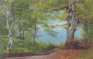 Forarsdag Ved Mons Klint by Carl Frederik Peder Aagaard